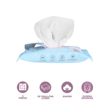Toallas húmedas we bare bears collection 4.0 20 toallas x 3 paquetes -  We Bare Bears