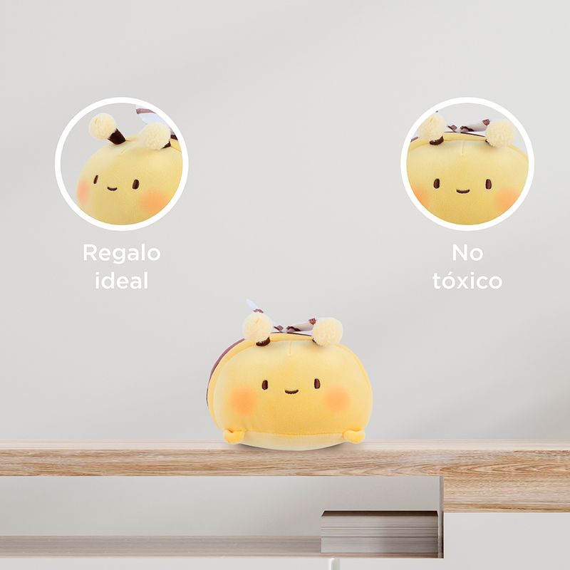 Peluche-mini-family-safari-series-6-3in-insectos-abeja-amarillo-18cm-Miniso-6-13112