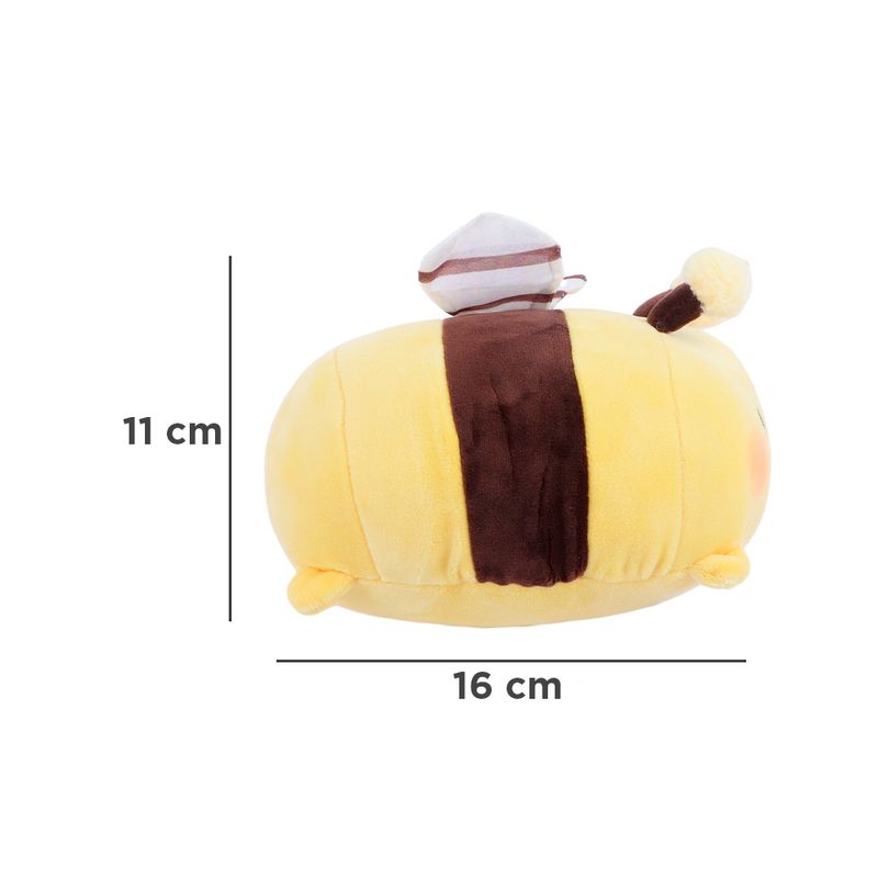 Peluche-mini-family-safari-series-6-3in-insectos-abeja-amarillo-18cm-Miniso-8-13112