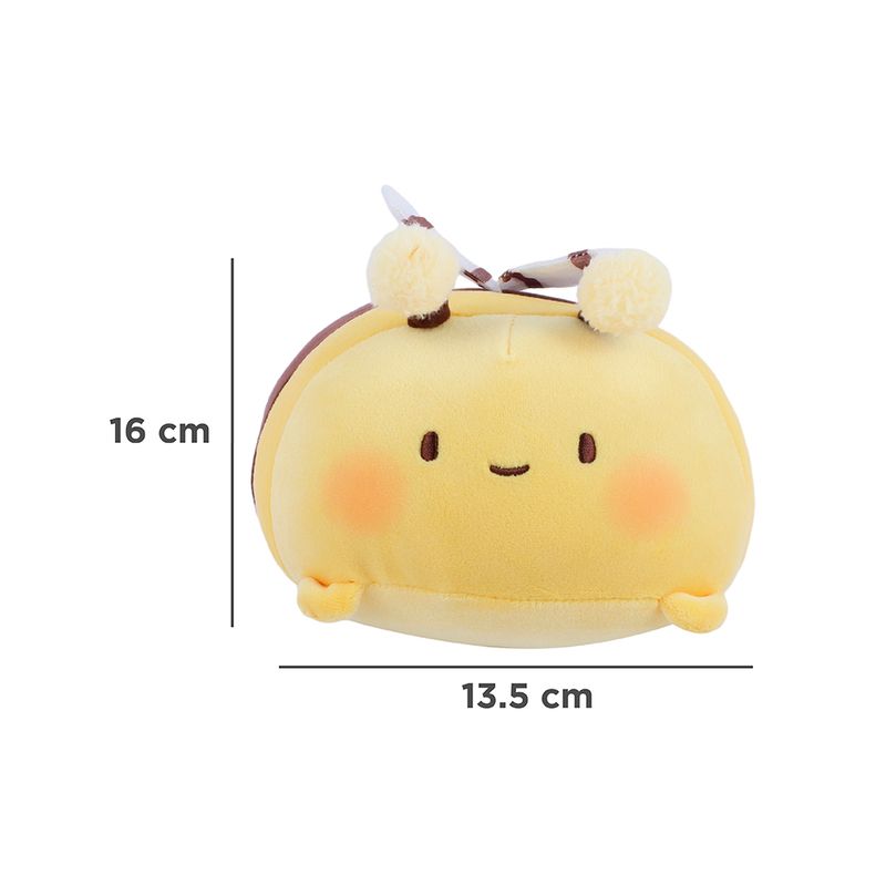 Peluche-mini-family-safari-series-6-3in-insectos-abeja-amarillo-18cm-Miniso-9-13112