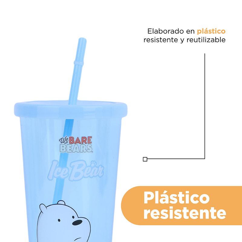 Vaso-de-plastico-we-bare-bears-con-sorbete-600ml-polar-azul-17-7x10x10cm-We-Bare-Bears-7-10920