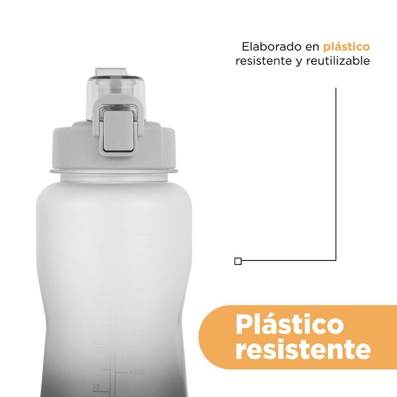 Tomatodo-de-plastico-de-gran-capacidad-colores-degradado-con-asa-blanco-y-negro-2L-Miniso-7-8586