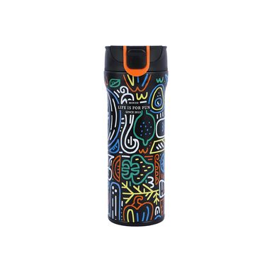 Termo de acero inoxidable cool negro 450 ml  -  Miniso