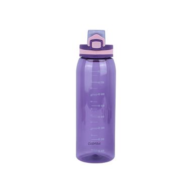 Tomatodo de plástico para deportes con asa 900 ml morado -  Miniso