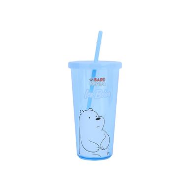 Vaso de plastico we bare bears con sorbete 600ml polar azul 17.7x10x10cm -  We Bare Bears