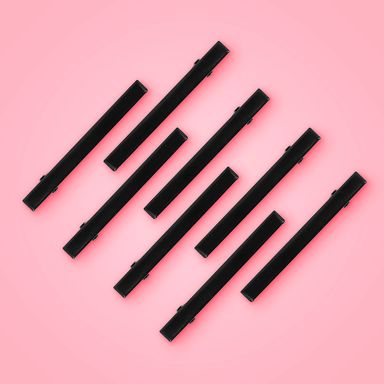 Set de broches para el cabello tipo pinza miniso 6 cm negro 8 pzas -  Miniso