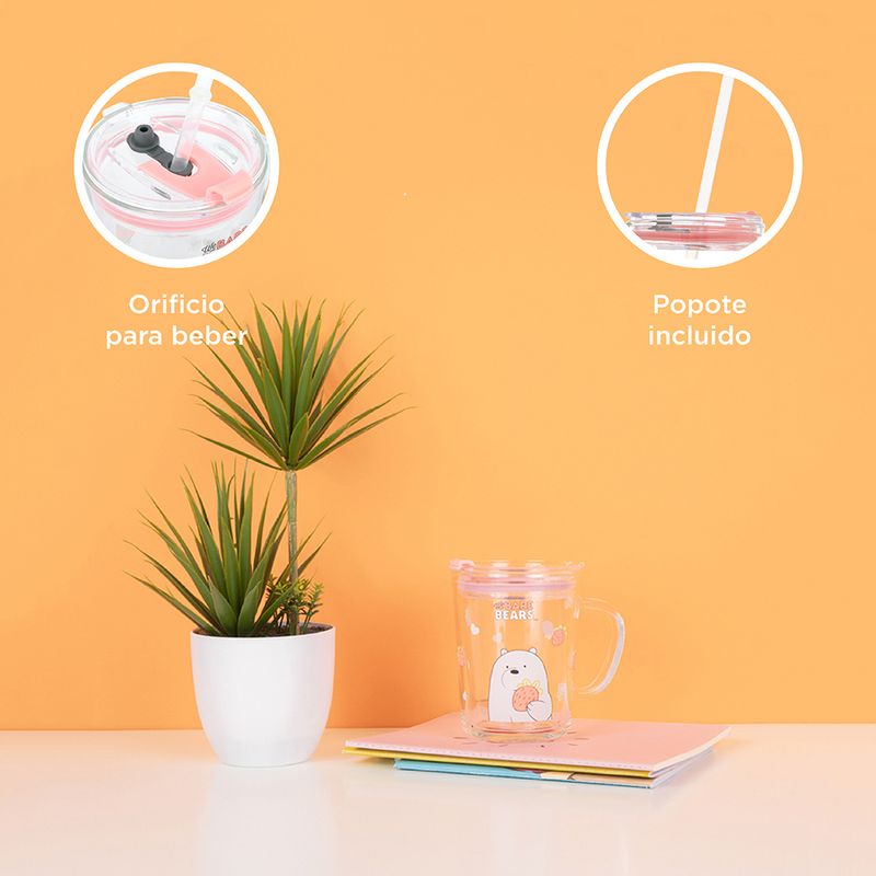Vaso-de-vidrio-los-osos-escandalosos-colecci-n-5-0-con-sorbete-400ml-polar-56x46cm-We-Bare-Bears-5-13410