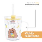 Vaso-de-vidrio-los-osos-escandalosos-colecci-n-5-0-con-sorbete-400ml-pardo-56x46cm-We-Bare-Bears-6-13411