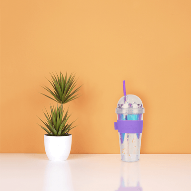 Tomatodo de plástico con sorbete 420ml illusion collection - Miniso