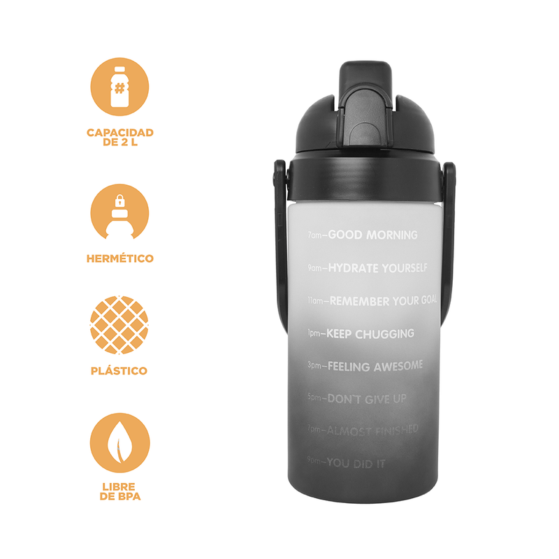 Tomatodo-de-plastico-para-agua-con-sorbete-de-gran-capacidad-gradient-series-blanco-y-negro-2L-Miniso-4-7766