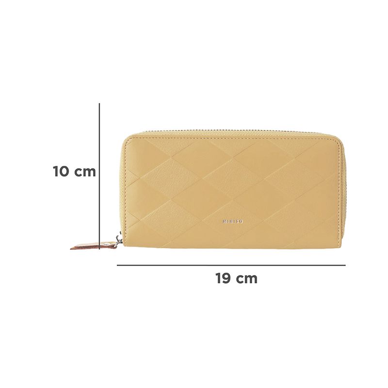Cartera-para-mujer-larga-dise-o-de-rombos-en-relieve-miniso-amarillo-Miniso-8-13362