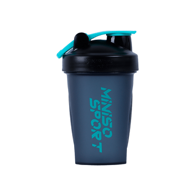 Botella agitadora con asas miniso sports negro 550 ml -  Miniso