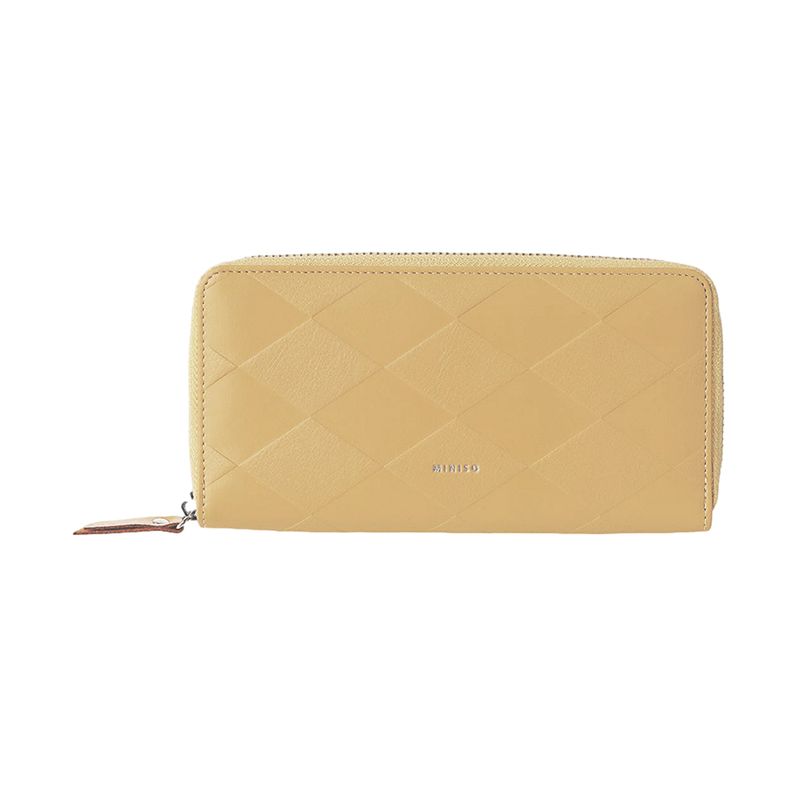 Cartera-para-mujer-larga-dise-o-de-rombos-en-relieve-miniso-amarillo-Miniso-1-13362