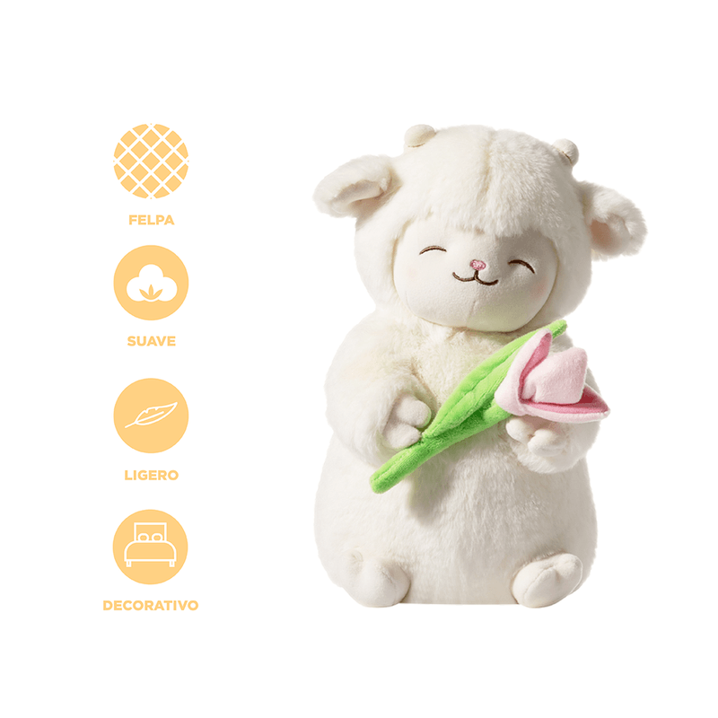 Peluche-cordero-series-warm-white-con-tulip-n-14cm-x-16cm-x-27cm-Miniso-4-13170