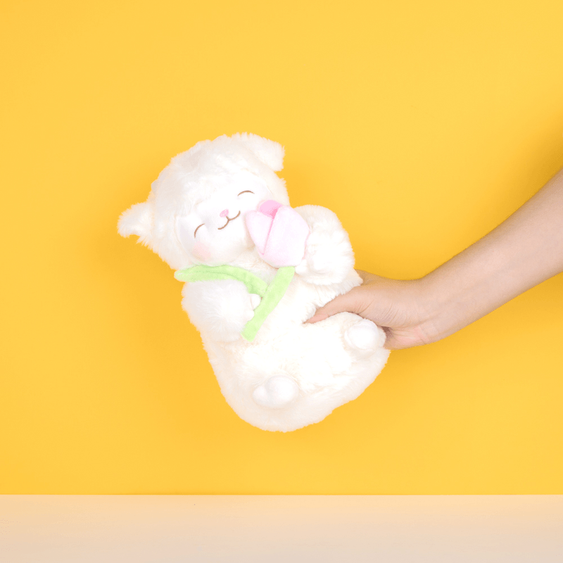 Peluche-cordero-series-warm-white-con-tulip-n-14cm-x-16cm-x-27cm-Miniso-8-13170