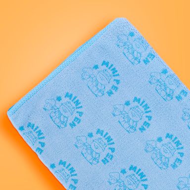Toalla de baño mini family colección safari 75x35 cm azul -  Miniso