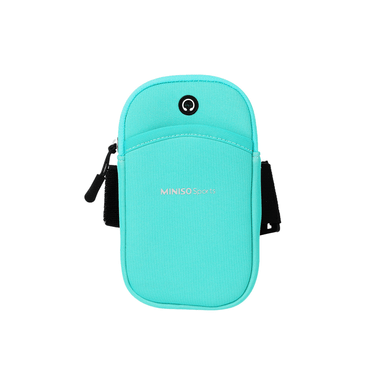 Cangurera miniso sports para brazo de color solido con dos bolsillos verde -  Miniso