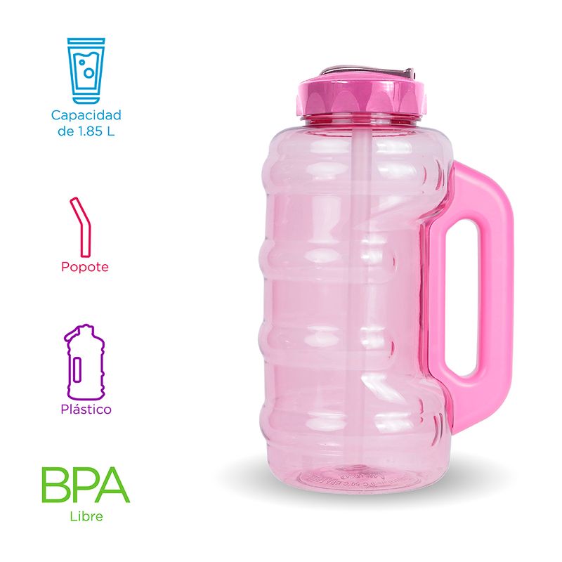 Tomatodo-de-pl-stico-de-agua-fria-de-gran-capacidad-con-sorbete-y-asa-rojo-rosa-1850-ML-Miniso-3-8591