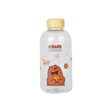 Tomatodo de vidrio we bare bears collection 600 ml pardo 7.9x7.9x18 cm - We Bare Bears