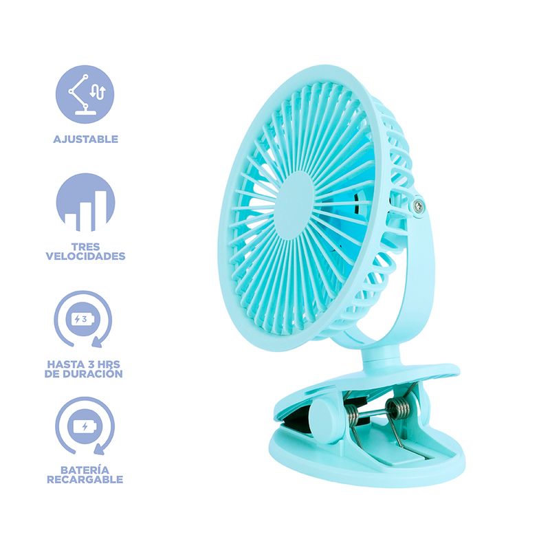 Mini-ventilador-de-escritorio-con-clip-1200-mah-miniso-azul-Miniso-3-13273