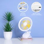 Mini-ventilador-de-escritorio-con-clip-1200-mah-miniso-blanco-Miniso-5-13274