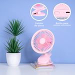 Mini-ventilador-de-escritorio-con-clip-1200-mah-miniso-rosa-Miniso-5-13272