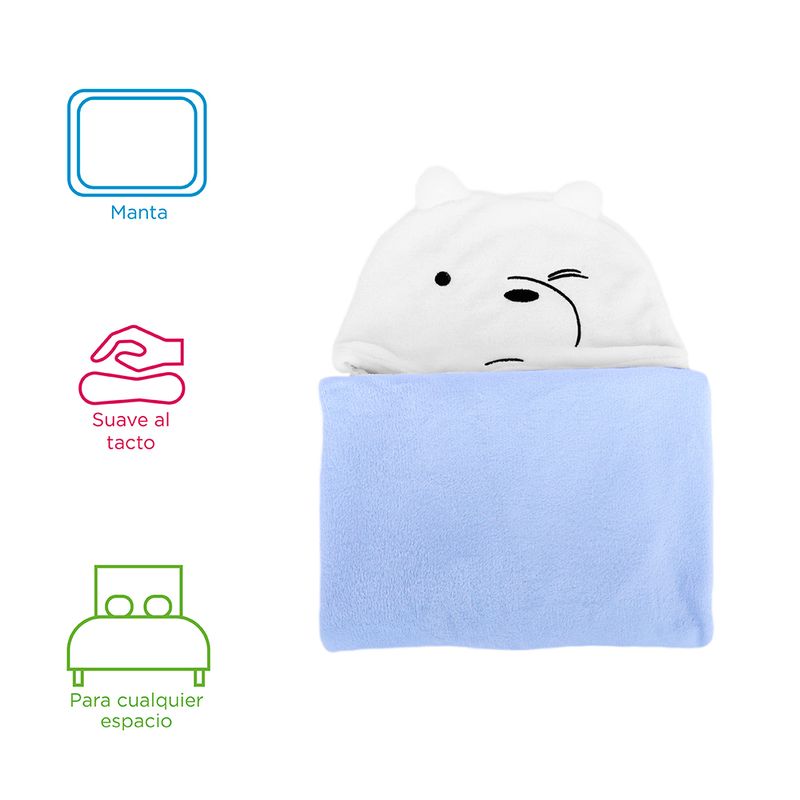 Manta-con-capucha-contraste-los-osos-escandalosos-5-0-polar-azul-Miniso-3-13676