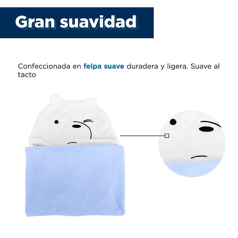 Manta-con-capucha-contraste-los-osos-escandalosos-5-0-polar-azul-Miniso-4-13676