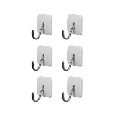 Ganchos adhesivos cuadrados 6 unds - Miniso