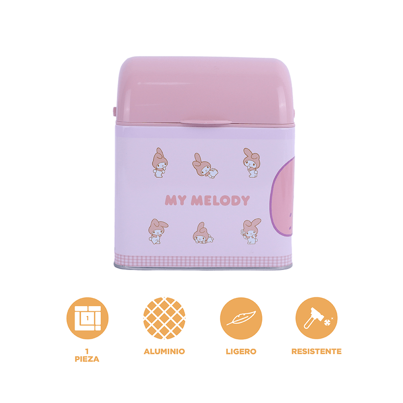 Caja-de-almacenamiento-de-acero-melody-14-10-16-5cm-Sanrio-4-11303