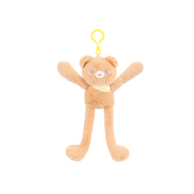 Llavero juguete colgante que tira de las orejas oso marrón de 30cm x 8cm -  Miniso