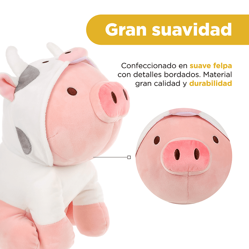 Peluche Miniso Cerdito Con Capucha De Koala Felpa