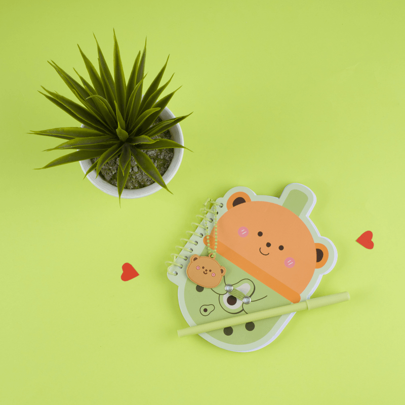 Cuaderno-memo-pad-de-espiral-milk-tea-series-de-little-bear-80-hojas-Miniso-2-7515