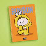 Libretas-y-cuadernos-A4-mini-family-animal-cosplay-series-bunbun-libro-de-alambre-100-hojas-Miniso-3-11595