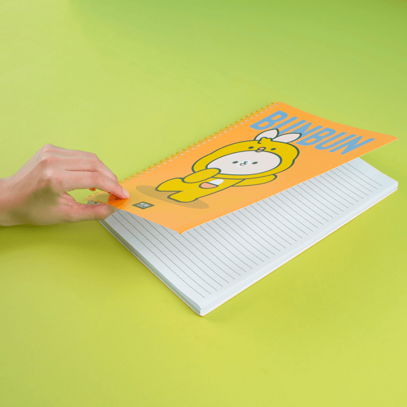 Libretas-y-cuadernos-A4-mini-family-animal-cosplay-series-bunbun-libro-de-alambre-100-hojas-Miniso-5-11595