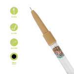 Lapicero-de-gel-con-purpurina-de-la-serie-sweet-bunny-0-5-mm-caf-mini-family-Miniso-3-11755