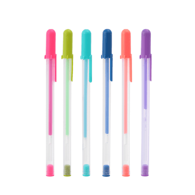 Lapiceros de gel pack x 6 surtido -  Miniso