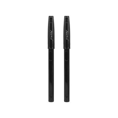 Pluma 0.28mm de gel negro de varilla negro 2 pzas - Miniso