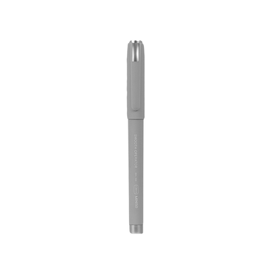 Lapicero gris de gel de barril grueso (0.38 mm, tinta negra) (barril gris) - Miniso