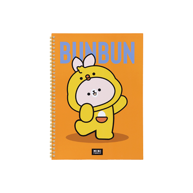 Libretas y cuadernos A4 mini family animal cosplay series bunbun libro de alambre 100 hojas - Miniso