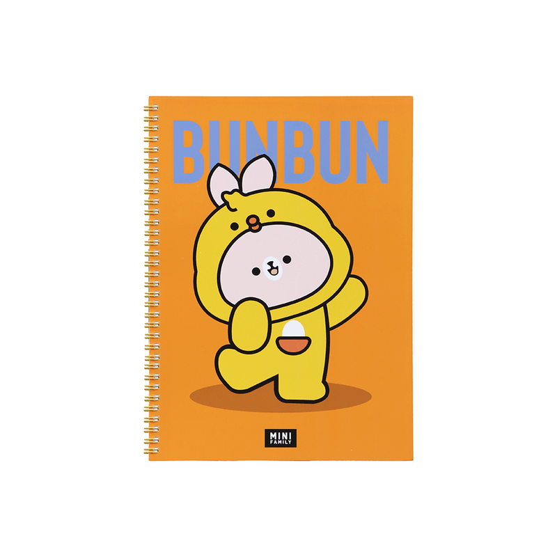 Libretas-y-cuadernos-A4-mini-family-animal-cosplay-series-bunbun-libro-de-alambre-100-hojas-Miniso-1-11595