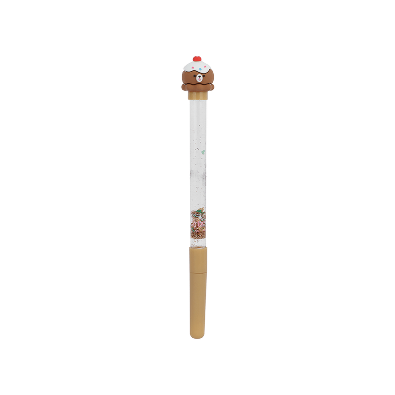 Lapicero-de-gel-con-purpurina-de-la-serie-sweet-bunny-0-5-mm-caf-mini-family-Miniso-1-11755