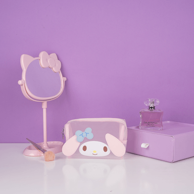 Bolsa de maquillaje de malla cuadrada my melody -  Sanrio