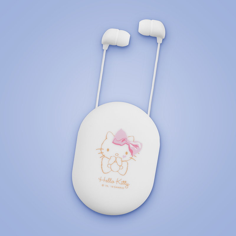 Aud-fonos-con-estuche-de-almacenmiento-ovalado-hello-kitty-2616-blanco-Sanrio-3-10100