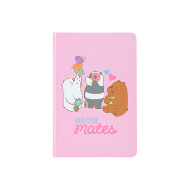 Libreta pasta dura we bare bears a5 rosa  -  We Bare Bears