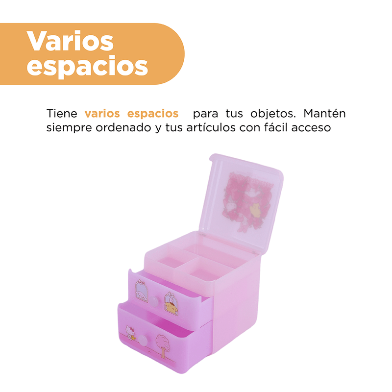 Organizador-de-cajones-de-escritorio-personajes-sanrio-rosa-Sanrio-6-10125