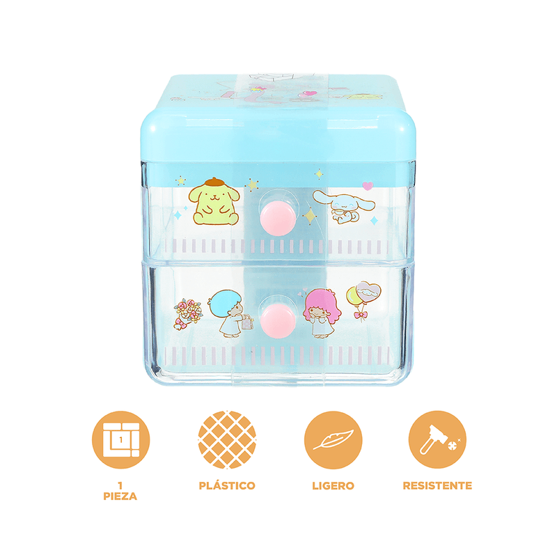 Organizador-de-pl-stico-para-escritorio-con-caj-n-sanrio-azul-Sanrio-4-3916
