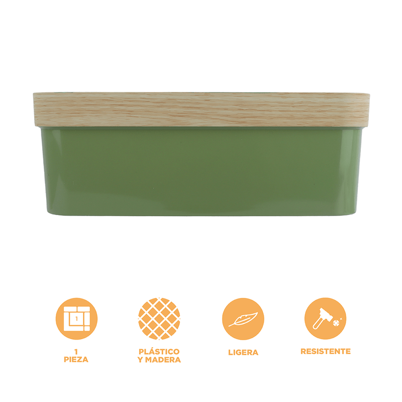 Organizador-de-pl-stico-con-borde-de-dise-o-de-vetas-de-madera-verde-35x26x12-5cm-Miniso-4-13861
