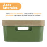 Organizador-de-pl-stico-con-borde-de-dise-o-de-vetas-de-madera-verde-35x26x12-5cm-Miniso-6-13861