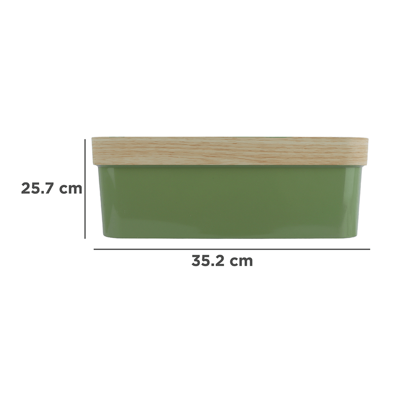 Organizador-de-pl-stico-con-borde-de-dise-o-de-vetas-de-madera-verde-35x26x12-5cm-Miniso-8-13861